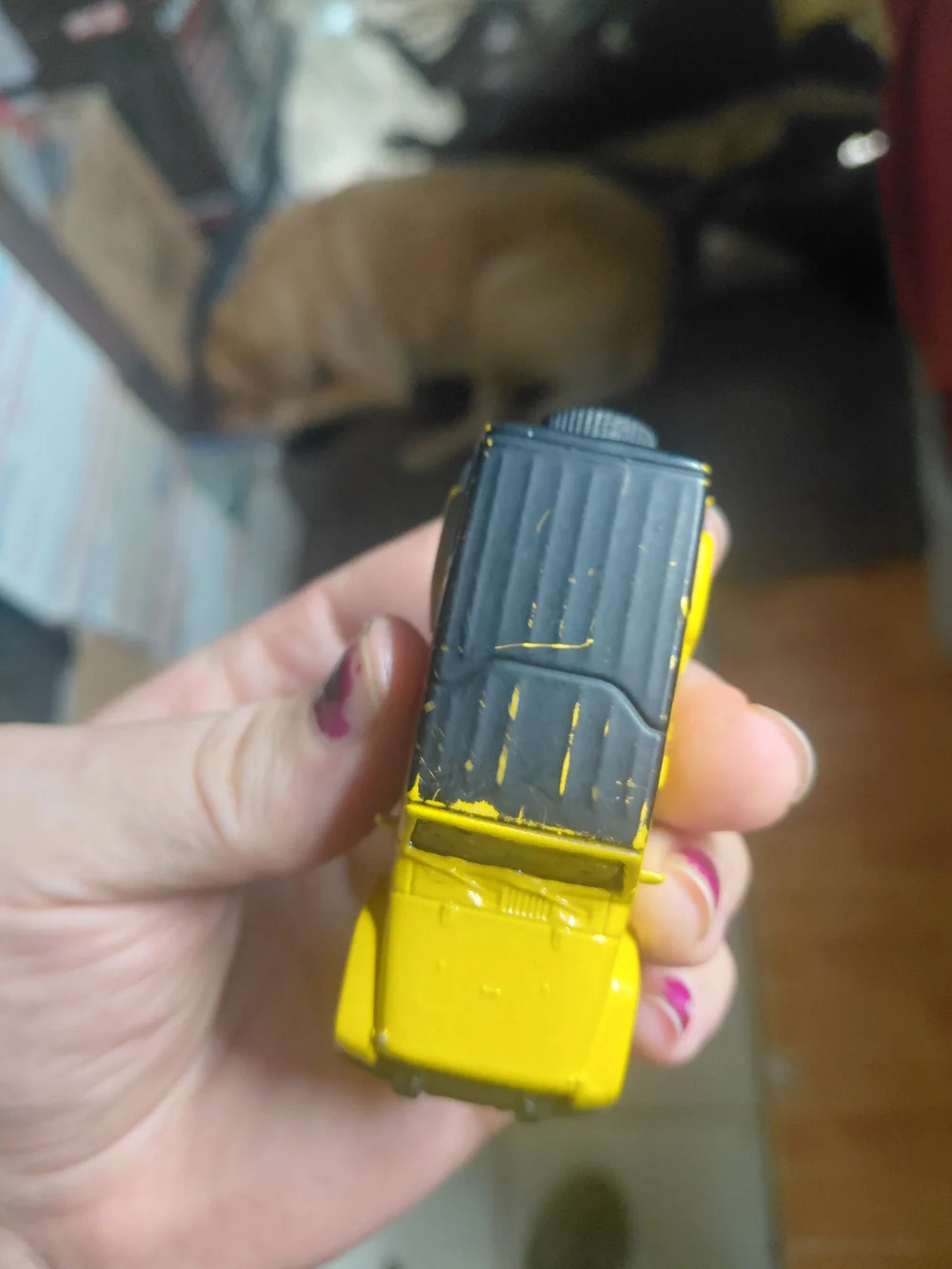 yellow 2015 Jeep Wrangler Unlimited toy car is a 1/64 scale diecast model produc